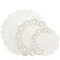 150 Pack Round White Paper Doilies for Crafts, 6.5, 8.5, and 10.5 Inch